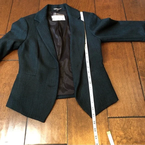 NWT Express lined herringbone blazer - Picture 5 of 11